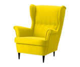 fotel Queen - żółty - wynajem mebli cateringowych