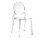 krzesło Elie - transparentne - wypozyczalnia krzesel