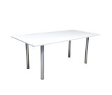 stół Ever - 120x80, biały - wynajem mebli cateringowych